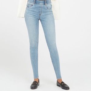 Spanx ankle skinny jeans light denim wash